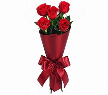 Букет 5 Красных роз Эдлесс Лав в Каменецкий