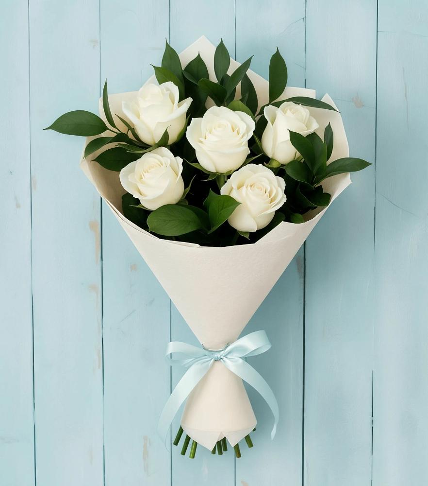 Букет цветов из: Розы в Каменецкий