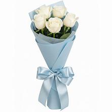 Букет 5 Белых роз Проуд #REPLACE_PRED# Каменецкий