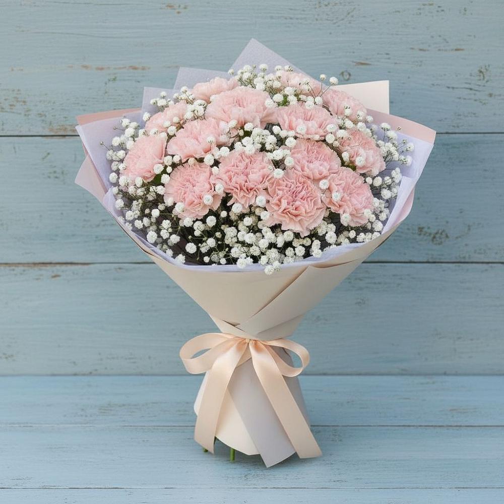 Букет цветов из: Гвоздики в Каменецкий