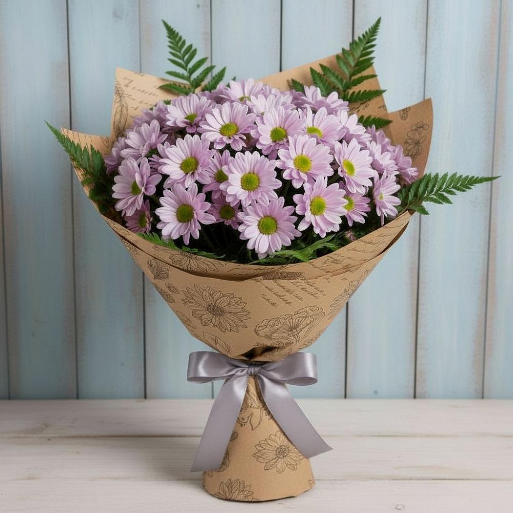 Букет цветов из: Хризантемы в Каменецкий