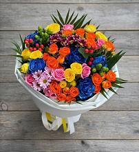 Букет цветов из:  Розы и Хризантемы в Каменецкий