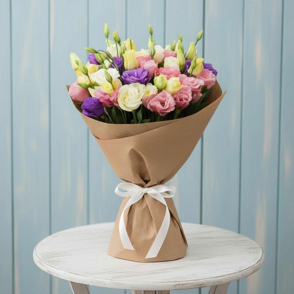 Букет цветов из: Лизиантусы в Каменецкий