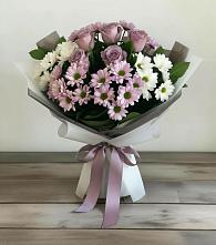 Букет цветов из:  Хризантемы и Розы #REPLACE_PRED# Каменецкий