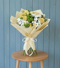 Букет цветов из:  Хризантемы и Розы #REPLACE_PRED# Каменецкий