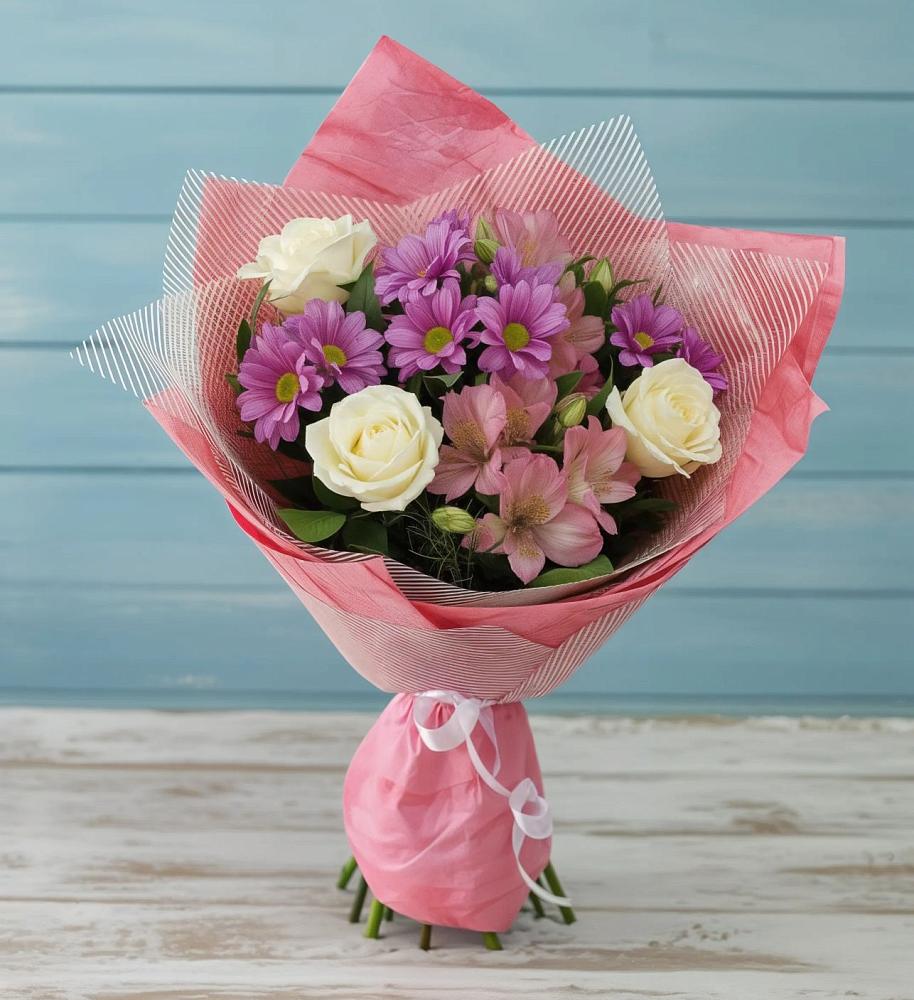 Букет цветов из: Герберы в Каменецкий