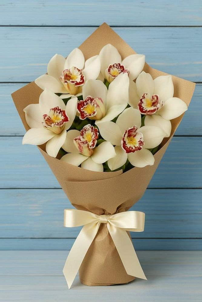 Букет цветов из: Орхидеи и Розы в Каменецкий