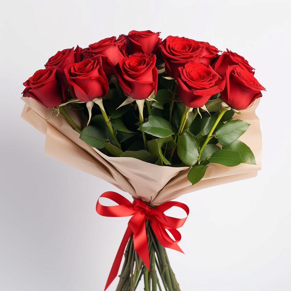 Букет 11 Красных роз Эдлесс Лав в Каменецкий